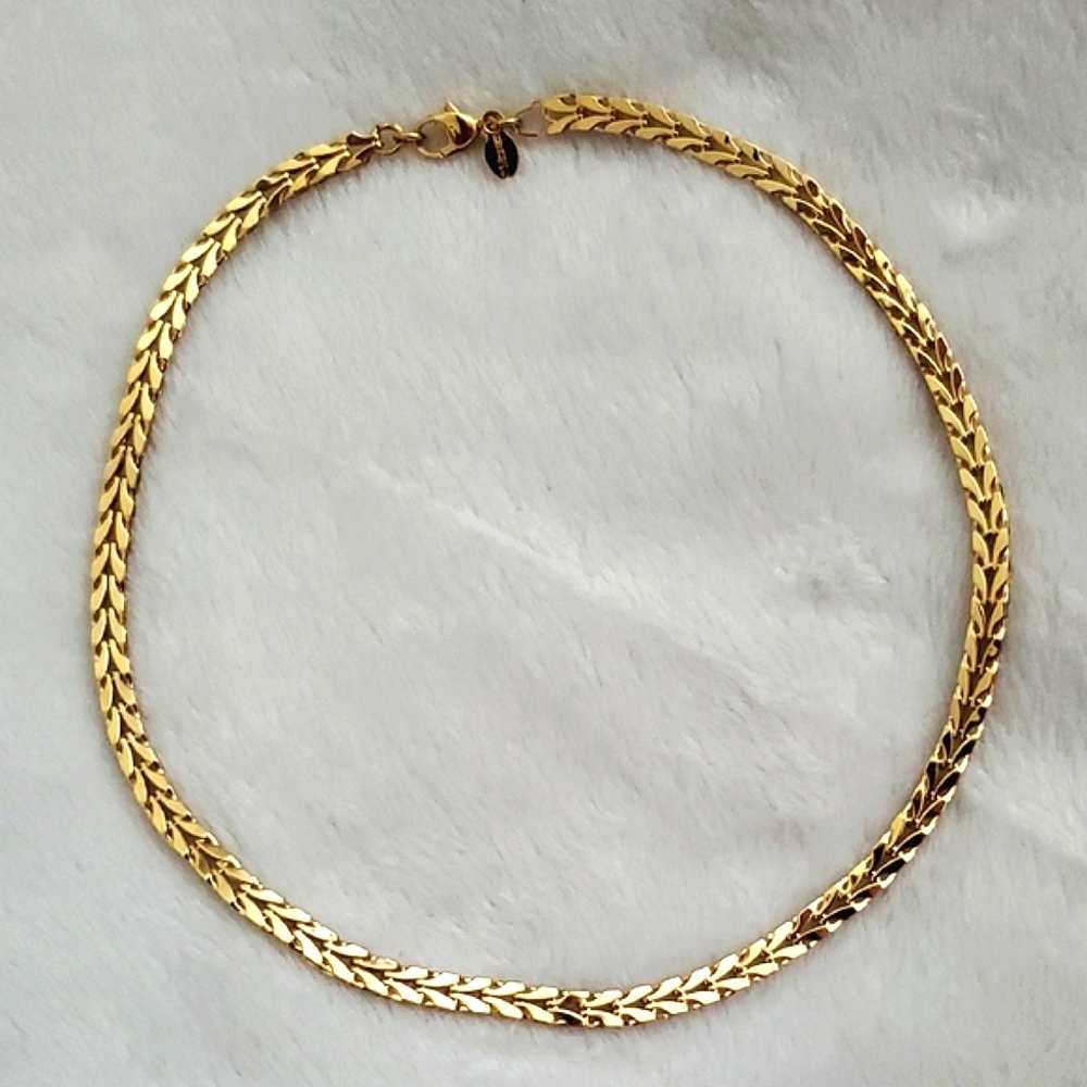 Monet Vintage Goldtone Choker Necklace